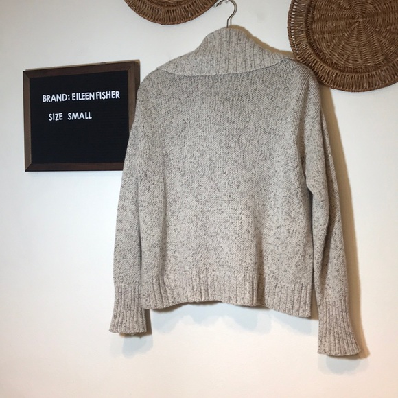 Cashmere and Silk Eileen Fisher Sweater - Picture 6 of 7